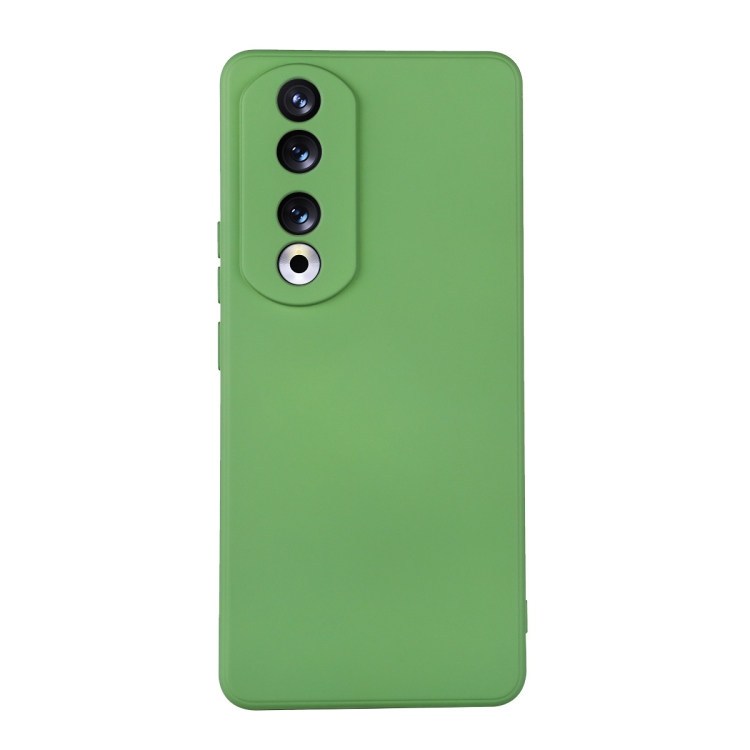 

For Honor 90 Pro ENKAY Hat-Prince Liquid Silicone Shockproof Soft Phone Case(Light Green)