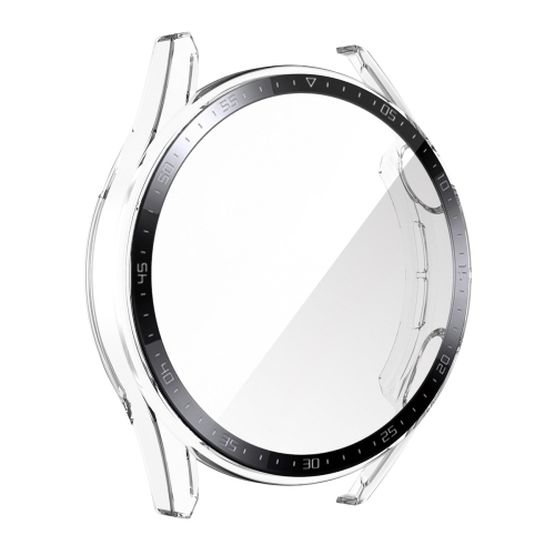 

For Huawei Watch GT 3 46mm ENKAY PC Frame + Tempered Glass Protector Case With Scale(Transparent)