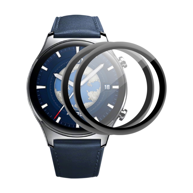 

2 PCS For Honor Watch GS 3 ENKAY Full Coverage Soft Curved PC Edge + PMMA HD Protector Film