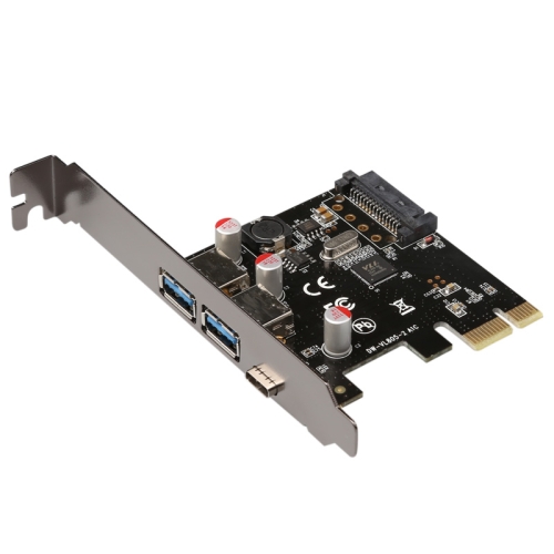 

USB 3.1 Type-C PCIe to Type-C and Type A 3.0 Expansion Card USB PCI Express Riser Card