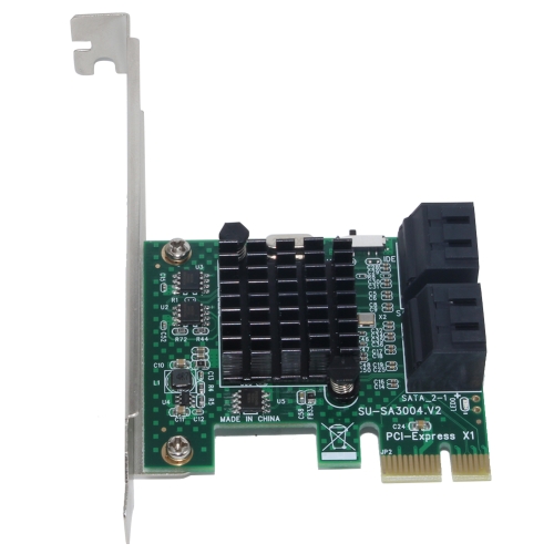 

PCI Express 4 Port PCI-E X1/X4/X8/X16 Converter PCIE to SATA Expansion Adapter