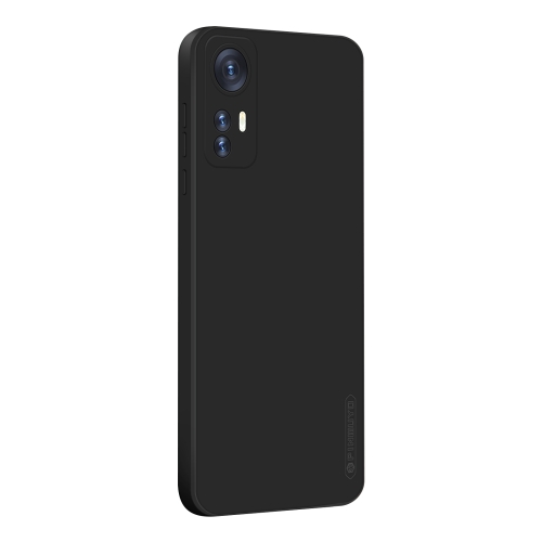 For Xiaomi 12 PINWUYO Liquid Silicone TPU Phone Case(Black)