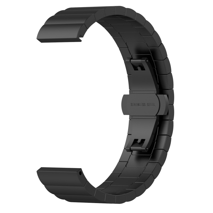 

For Huawei Fit Mini One Bead Metal Steel Watch Band(Black)