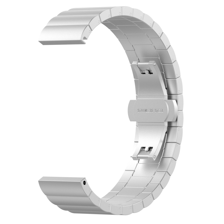 

For Huawei Fit Mini One Bead Metal Steel Watch Band(Silver)
