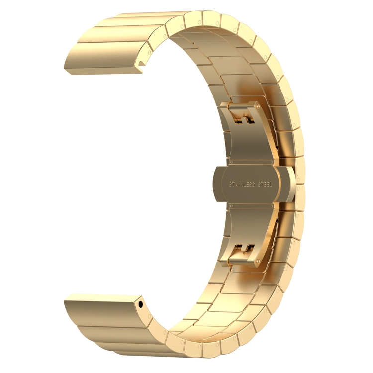

For Huawei Fit Mini One Bead Metal Steel Watch Band(Gold)