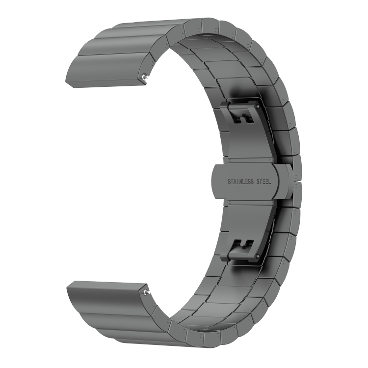

For Huawei Fit Mini One Bead Metal Steel Watch Band(Gray)