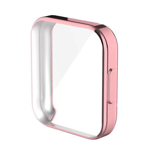

For Xiaomi Redmi Watch 2 Lite Electroplated TPU Full-Enclosed Protective Case(Rose Pink)