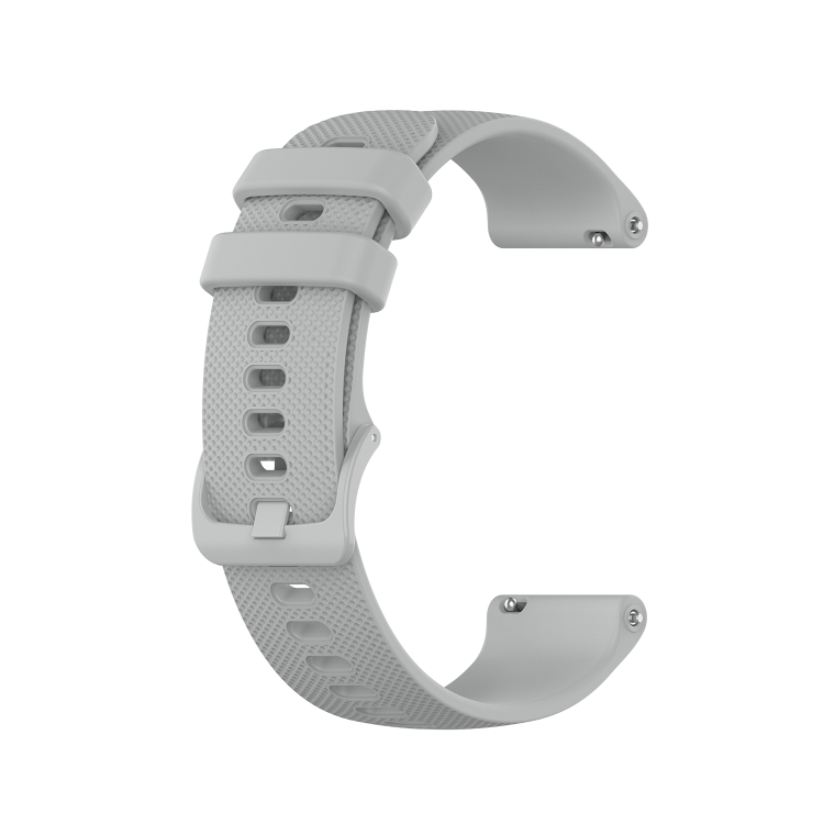 

For Garmin Vivoactive 3 Music Small Lattice Silicone Watch Band(Gray)