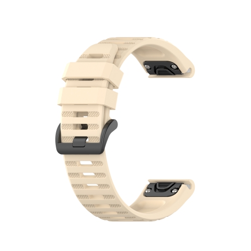 

For Garmin Fenix 5 Silicone Watch Band(Beige)