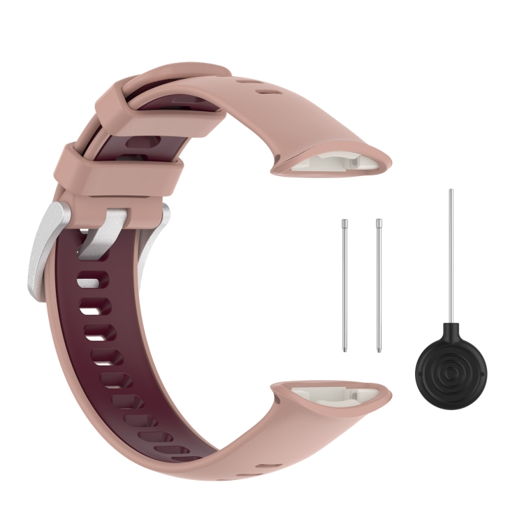 For Polar Vantage V2 Silica Gel Mixed Color Sports Watch Band