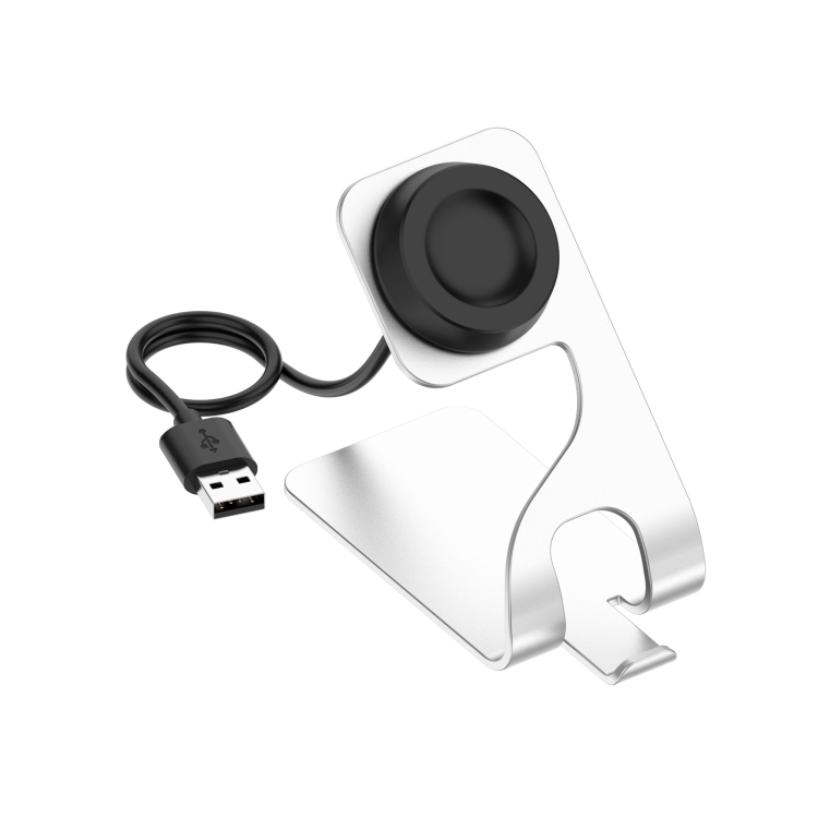 

For Huawe Watch D Rotatable Magnetic Metal Charging Base(Silver)