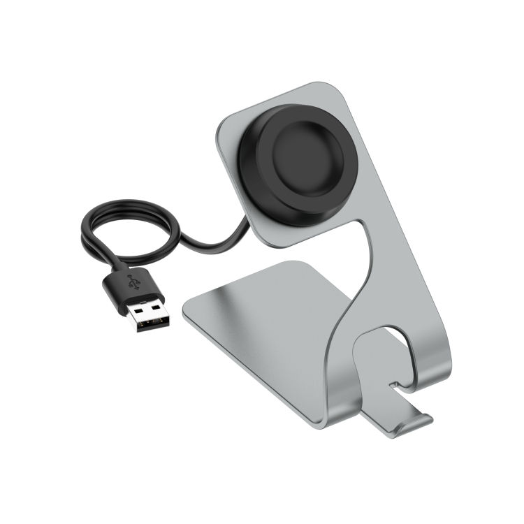 

For Huawei Watch 3 Rotatable Magnetic Metal Charging Base(Gray)