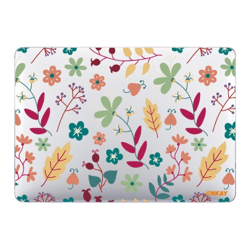 

ENKAY Flower Series Pattern Laotop Protective Crystal Case For MacBook Pro 13.3 inch A1706 / A1708 / A1989 / A2159(Spring)