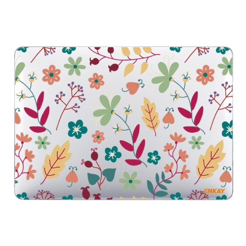 

ENKAY Flower Series Pattern Laotop Protective Crystal Case For MacBook Pro 15.4 inch A1707 / A1990(Spring)