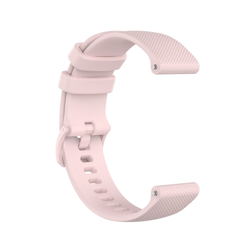 

For Amazfit GTS 3 Checkered Silicone Watch Band(Pink)