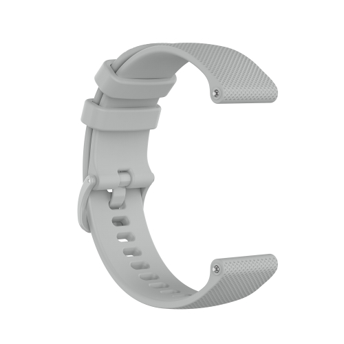 

For Amazfit GTS 2 Checkered Silicone Watch Band(Grey)