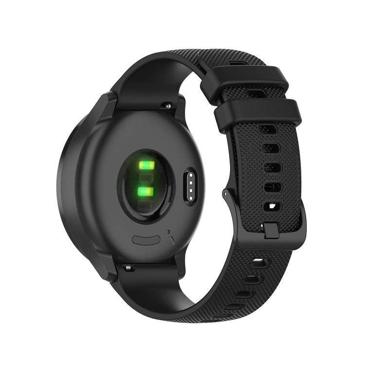 

For Samsung Galaxy Watch3 45MM 22mm Checkered Silicone Watch Band(Black)