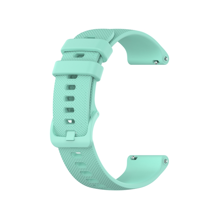 

For Samsung Galaxy Gear Sport 20mm Checkered Silicone Watch Band(Water duck)