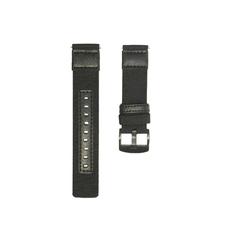 

For Garmin Move Luxe 20mm Canvas Wear-resistant Strap(Black)