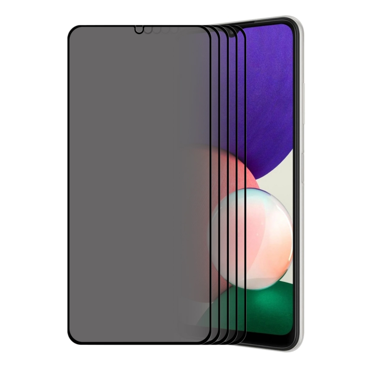 

5 PCS For Samsung Galaxy A22 5G ENKAY 28 Degree Anti-peeping Tempered Glass Full Screen Film