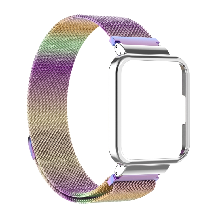 

For Xiaomi Redmi Watch 2 Lite 2 in 1 Milano Metal Strap with Watch Frame(Colorful)