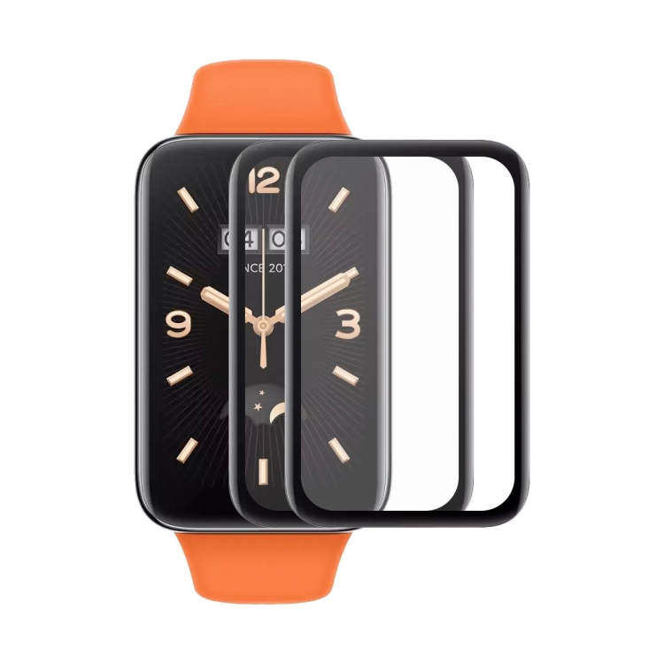 

2 PCS For Xiaomi Band 7 Pro ENKAY 3D Full Coverage Soft PC Edge + PMMA HD Screen Protector Film