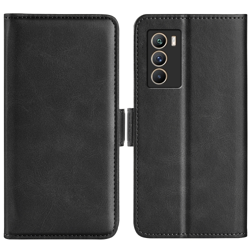 

For vivo iQOO Neo5 S Dual-side Magnetic Buckle Flip Leather Phone Case(Black)