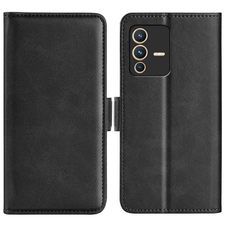 

For vivo S12 Dual-side Magnetic Buckle Flip Leather Phone Case(Black)