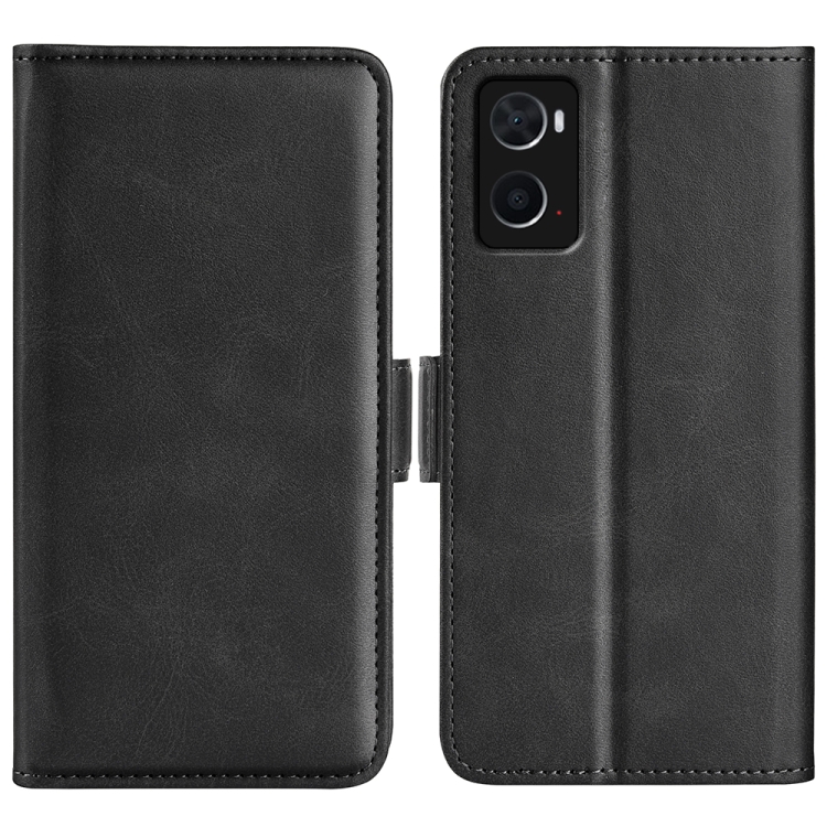 

For OPPO A36 Dual-side Magnetic Buckle Leather Phone Case(Black)