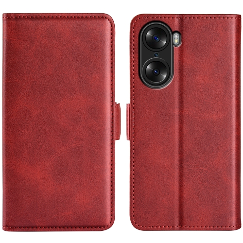 

For Honor 60 Dual-side Magnetic Buckle Leather Phone Case(Red)