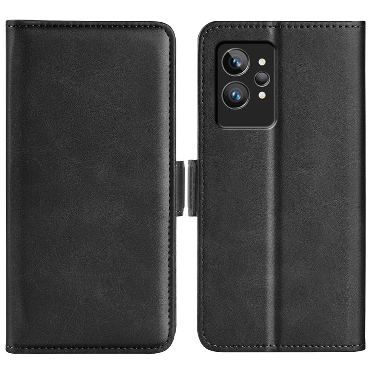 

For OPPO Realme GT2 Pro 5G Dual-side Magnetic Buckle Leather Phone Case(Black)