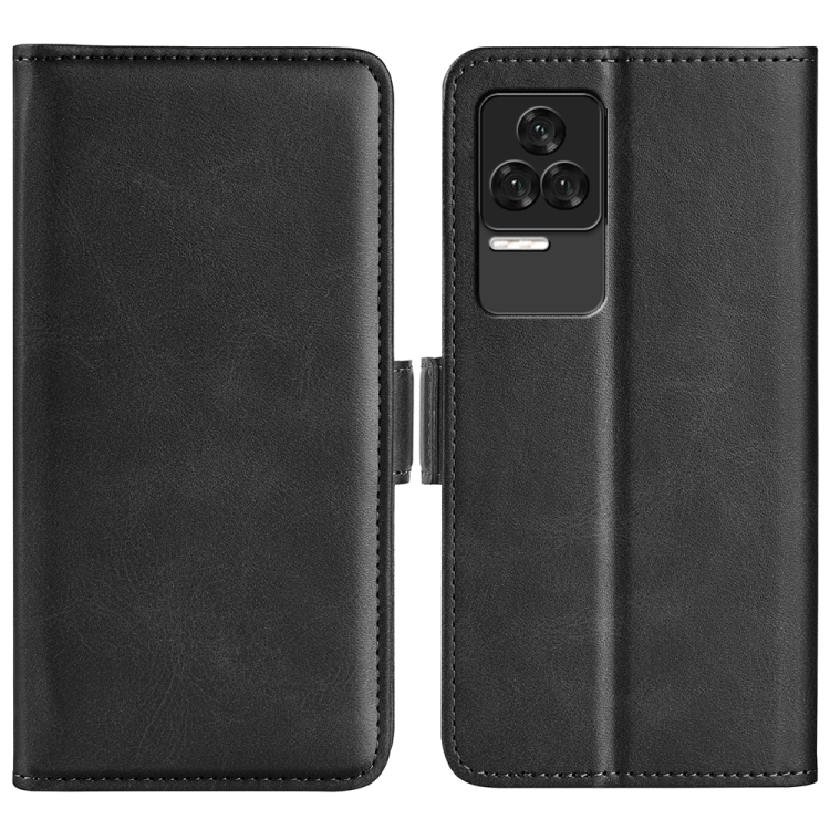 

For Xiaomi Redmi K50 Pro Dual-side Magnetic Buckle Leather Phone Case(Black)