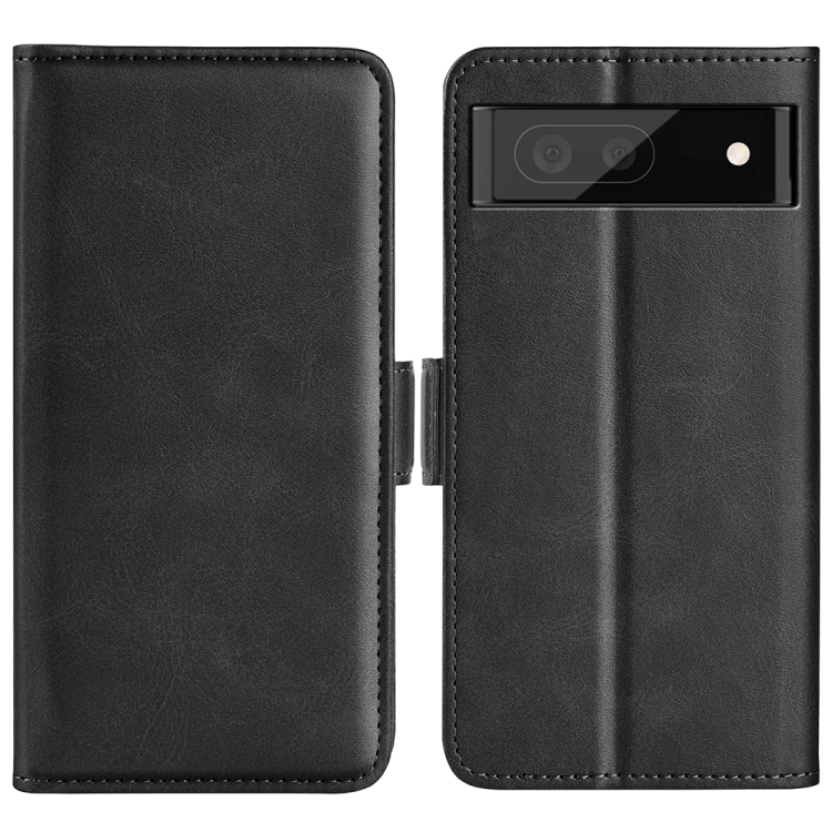 

For Google Pixel 7 Dual-side Magnetic Buckle Leather Phone Case(Black)