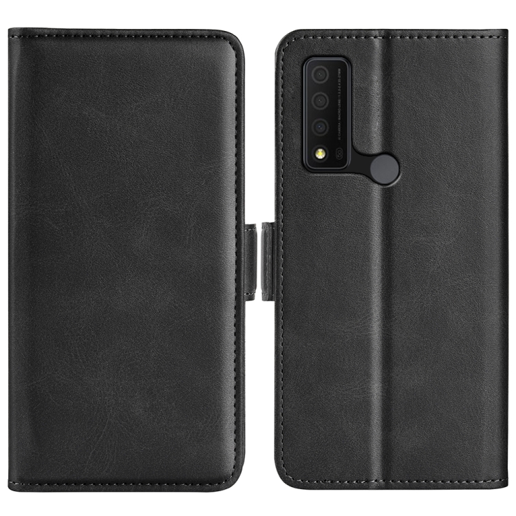 

For TCL 30V 5G Dual-side Magnetic Buckle Leather Phone Case(Black)