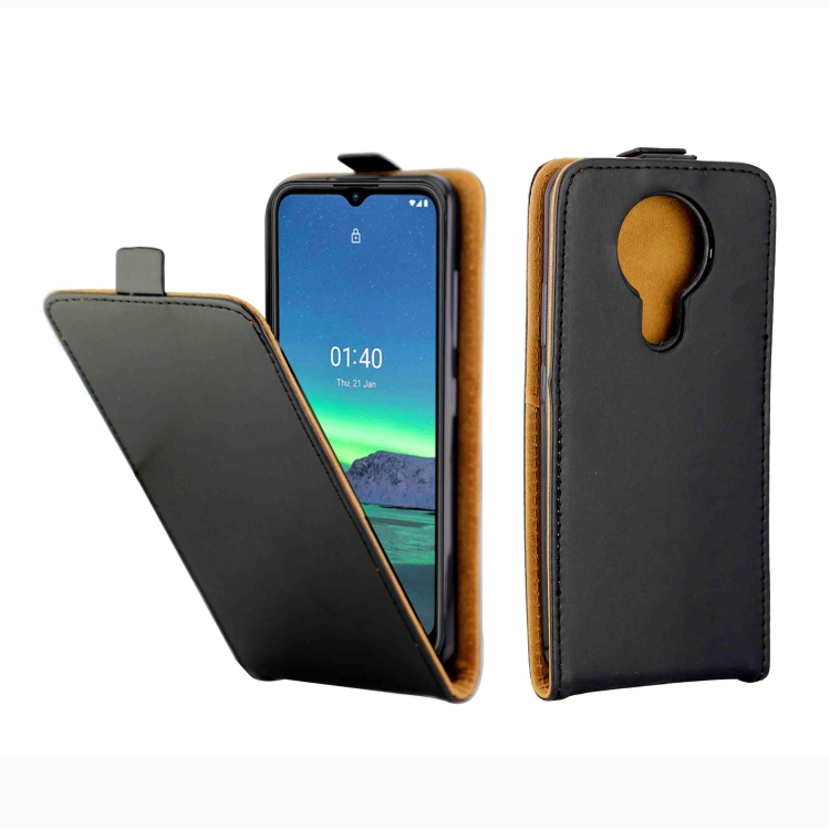 

For Nokia 1.4 Vertical Flip Leather Phone Case with Card Slot(Black)