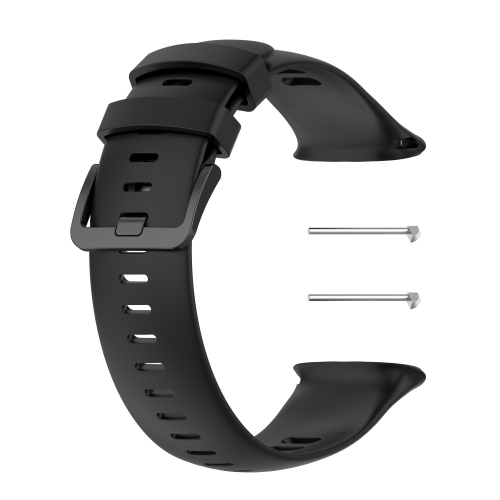 

Solid Color Silicone Watch Band for POLAR Vantage V2(Black)