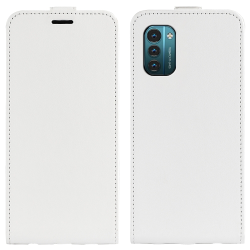 

For Nokia G11 / G21 R64 Texture Single Vertical Flip Leather Phone Case(White)