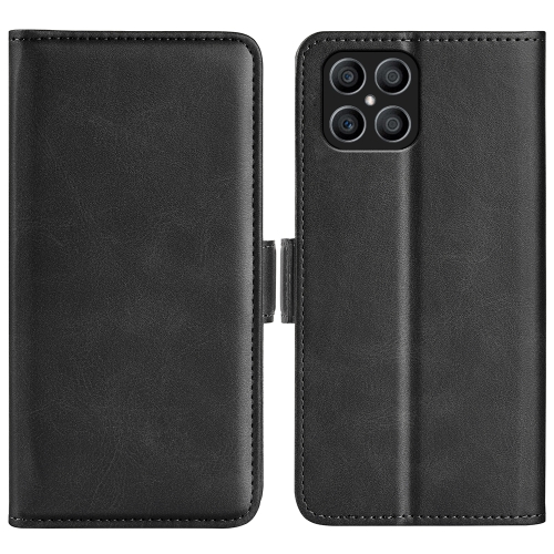 

For Honor X8 Dual-side Magnetic Buckle Leather Phone Case(Black)