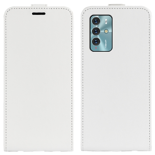 

For ZTE Blade V40 R64 Texture Vertical Flip Leather Phone Case(White)