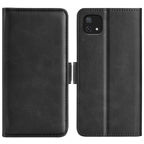 

For OPPO A16E Dual-side Magnetic Buckle Leather Phone Case(Black)