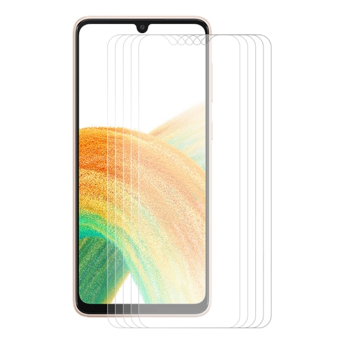 

5 PCS For Samsung Galaxy A33 5G ENKAY 0.26mm 9H 2.5D Tempered Glass Film