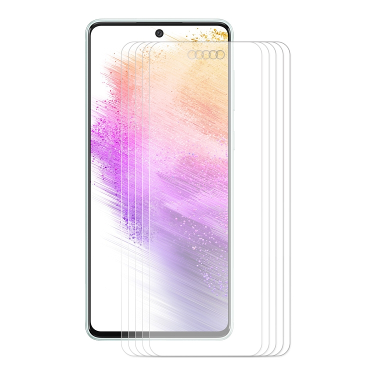 

5 PCS For Samsung Galaxy A73 5G ENKAY 0.26mm 9H 2.5D Tempered Glass Film