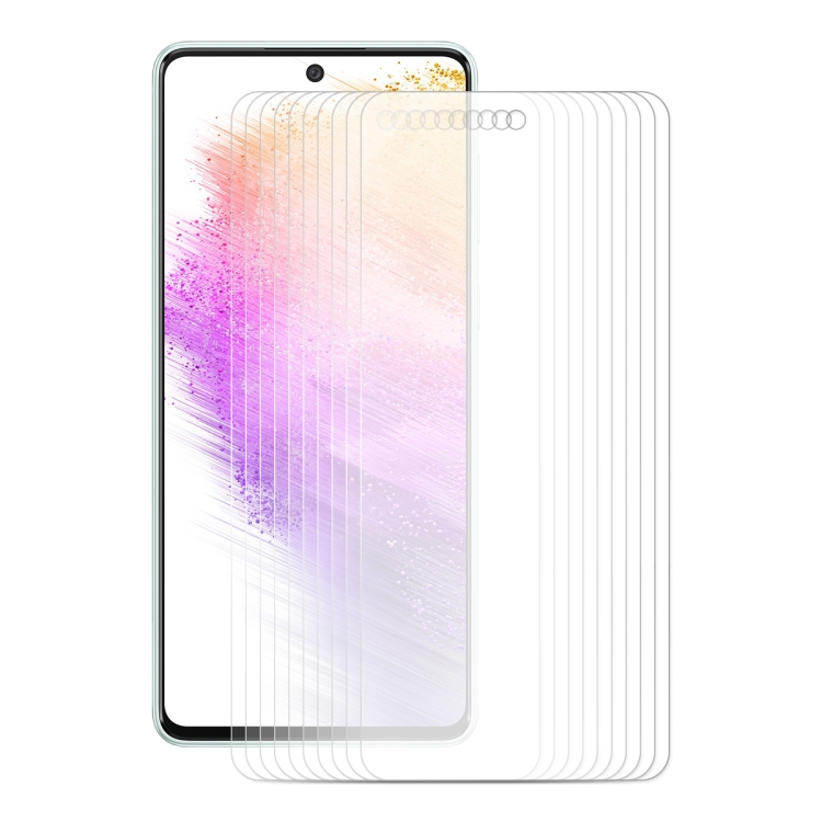 

10 PCS For Samsung Galaxy A73 5G ENKAY 0.26mm 9H 2.5D Tempered Glass Film