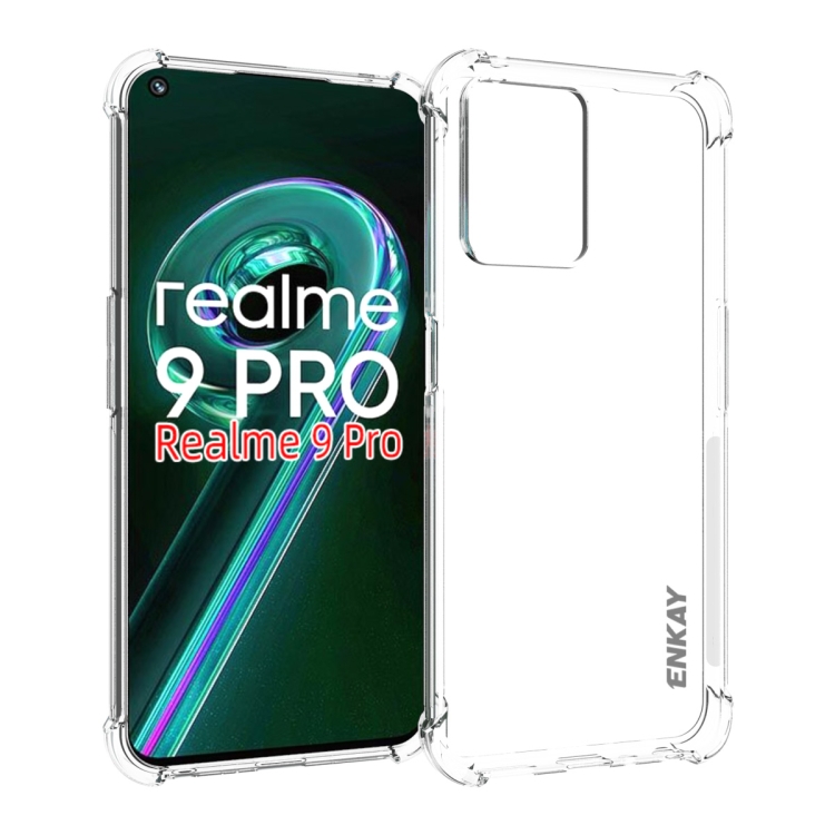

For Realme 9 Pro ENKAY Clear TPU Shockproof Case Soft Anti-slip Cover