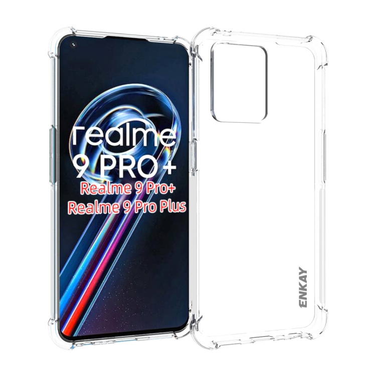 

For Realme 9 Pro+ ENKAY Clear TPU Shockproof Case Soft Anti-slip Cover