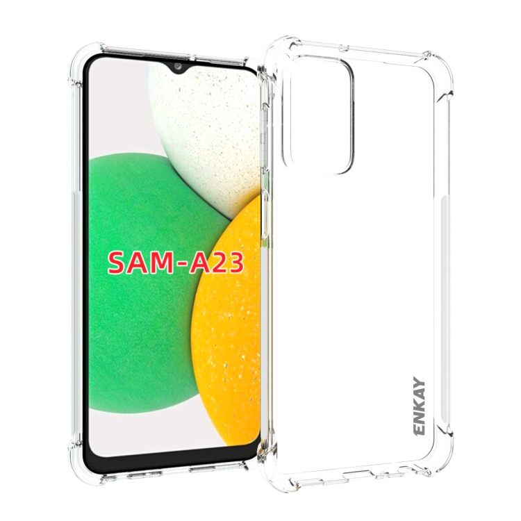 

For Samsung Galaxy A23 ENKAY Clear TPU Shockproof Case
