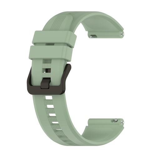 

For Huawei GT3 46mm 22mm Vertical Silicone Watch band(Ice Lake Green)