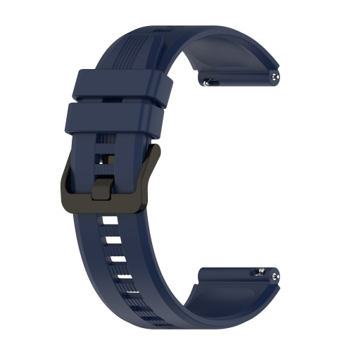 

For Huawei Watch GT 42mm/46mm 22mm Vertical Silicone Watch band(Dark Blue)