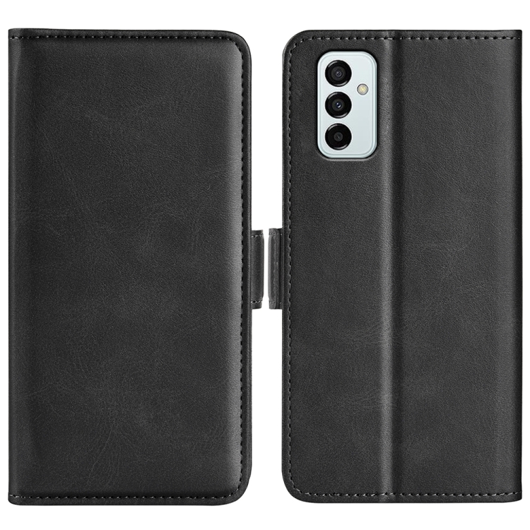 

For Samsung Galaxy M23 5G Dual-side Magnetic Buckle Leather Phone Case(Black)