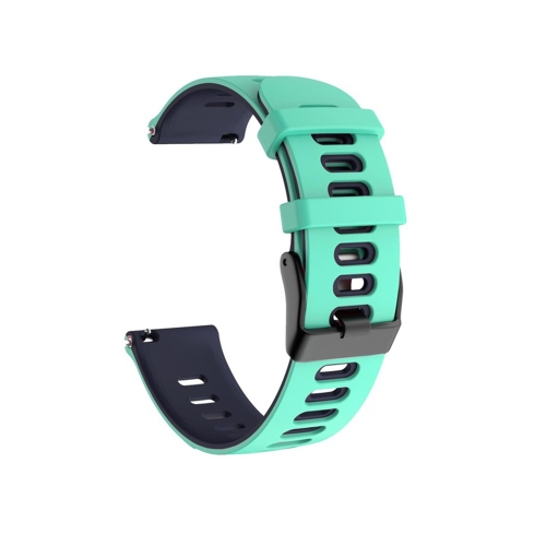 

For Garmin Move Style 20mm Mixed-color Silicone Watch Band(Peppermint Green + Blue)